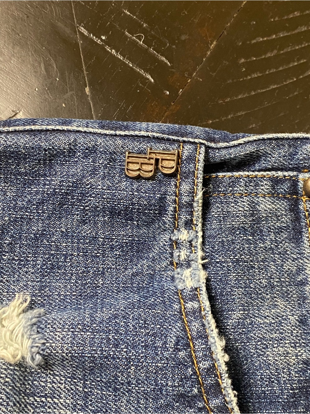 Pierre Balmain Men's Straight-Leg Distressed Denim Jeans in Blue - Picture 5 of 16